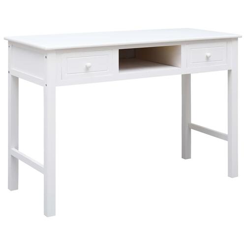 Skrivebord 110 x 45 x 76 cm træ hvid