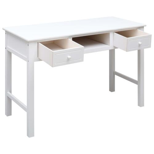 Skrivebord 110 x 45 x 76 cm træ hvid