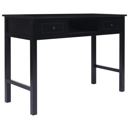Skrivebord 110 x 45 x 76 cm træ sort