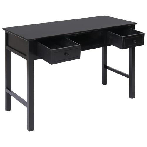 Skrivebord 110 x 45 x 76 cm træ sort