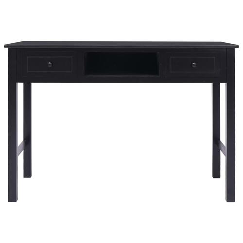 Skrivebord 110 x 45 x 76 cm træ sort