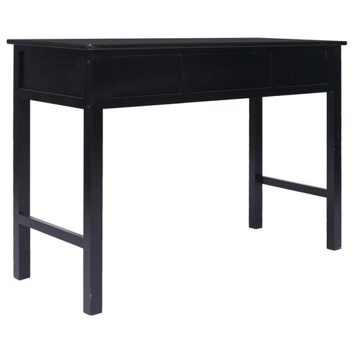 Skrivebord 110 x 45 x 76 cm træ sort