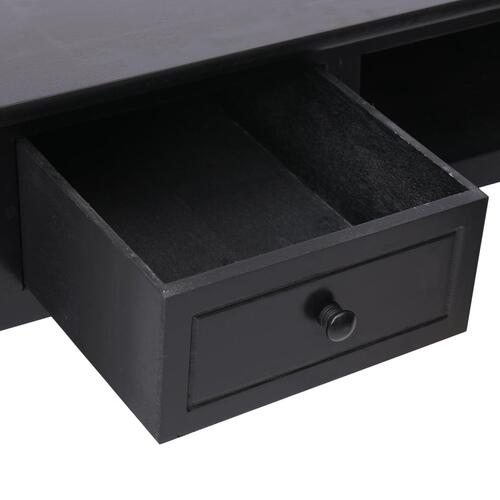 Skrivebord 110 x 45 x 76 cm træ sort