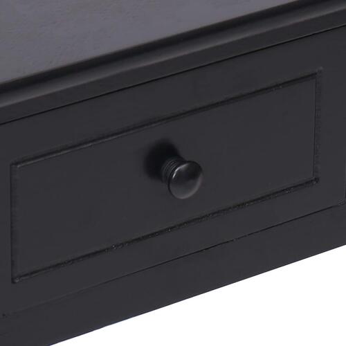 Skrivebord 110 x 45 x 76 cm træ sort