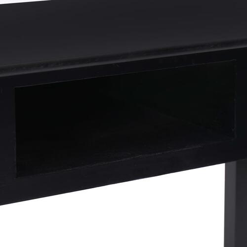 Skrivebord 110 x 45 x 76 cm træ sort