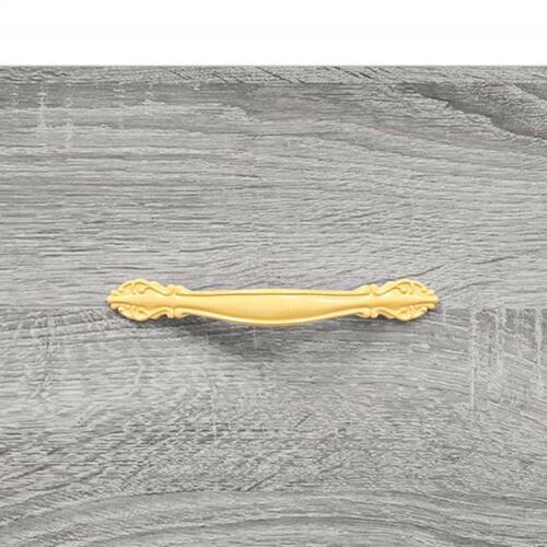 Sofabord 102x50x40 cm konstrueret træ grå sonoma-eg