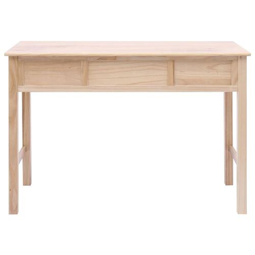 Skrivebord 110 x 45 x 76 cm træ naturfarvet