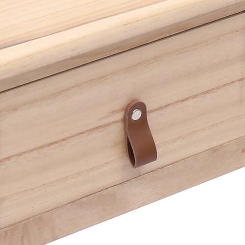 Skrivebord 110 x 45 x 76 cm træ naturfarvet