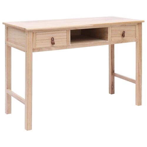 Skrivebord 110 x 45 x 76 cm træ naturfarvet