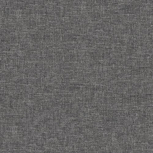 Fodskammel 60x60x36 cm stof og kunstlæder lysegrå