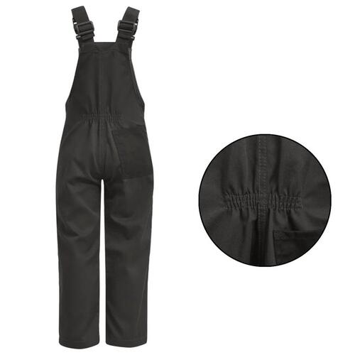 Bib overalls til børn størrelse 122/128 grå