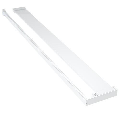 Brusehylde til brusevæg 90 cm aluminium krom