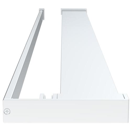 Brusehylde til brusevæg 90 cm aluminium krom