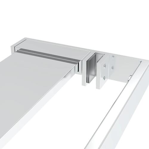 Brusehylde til brusevæg 90 cm aluminium krom