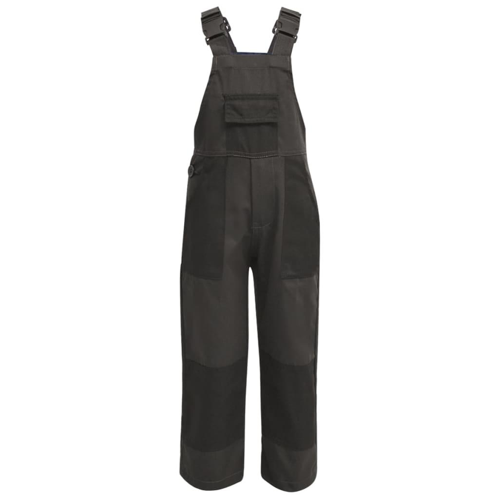 Bib overalls til børn størrelse 134/140 grå