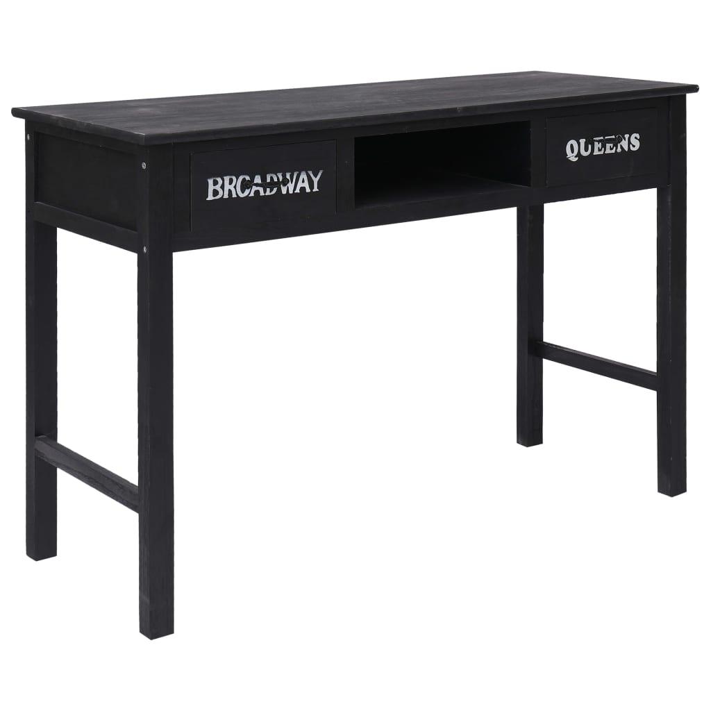 Konsolbord 110 x 45 x 76 cm træ sort