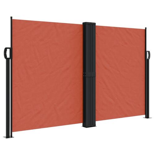 Sammenrullelig sidemarkise 140x1000 cm terrakottafarvet