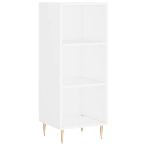 Skænk 34,5x32,5x90 cm konstrueret træ hvid