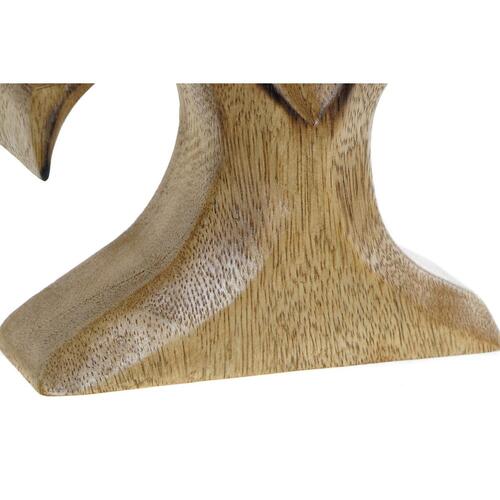 Dekorativ figur 25 x 4 x 30 cm Natur Træ (1 enheder)
