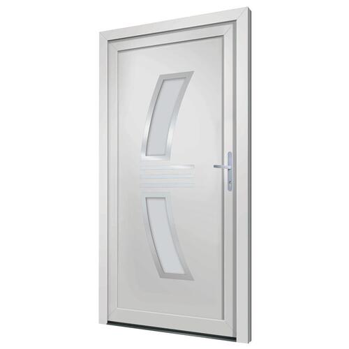 Hoveddør 88x200 cm PVC hvid