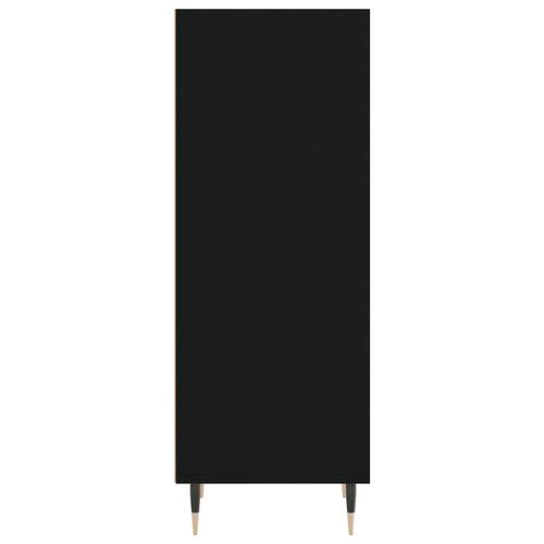 Skænk 34,5x32,5x90 cm konstrueret træ sort