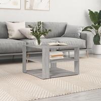 Sofabord 59,5x59,5x40 cm konstrueret træ grå sonoma-eg