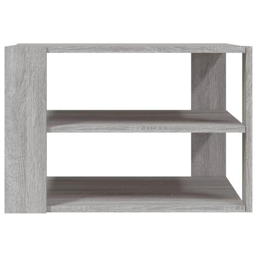 Sofabord 59,5x59,5x40 cm konstrueret træ grå sonoma-eg