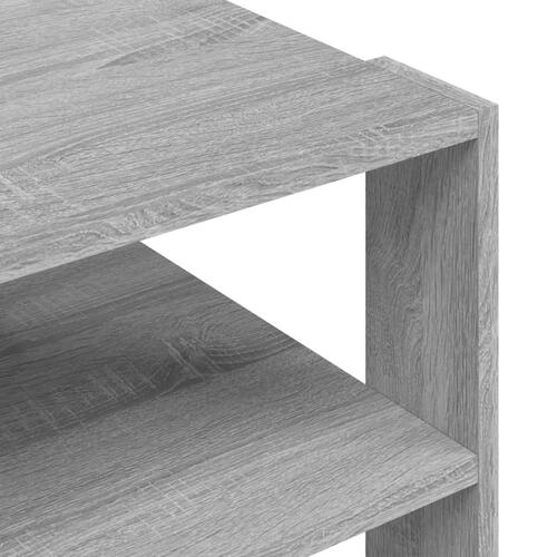 Sofabord 59,5x59,5x40 cm konstrueret træ grå sonoma-eg
