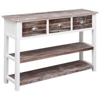 Konsolbord 115x30x76 cm træ antik brun