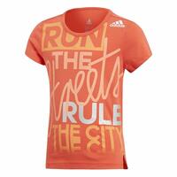 Børne Kortærmet T-shirt Adidas Graphic Tee Orange 5-6 år