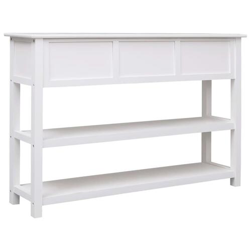 Konsolbord 115x30x76 cm træ hvid