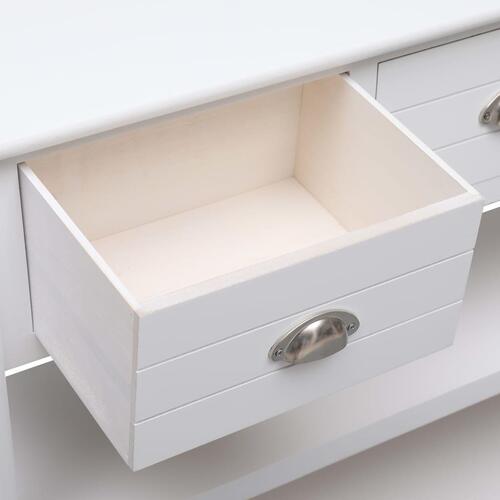 Konsolbord 115x30x76 cm træ hvid