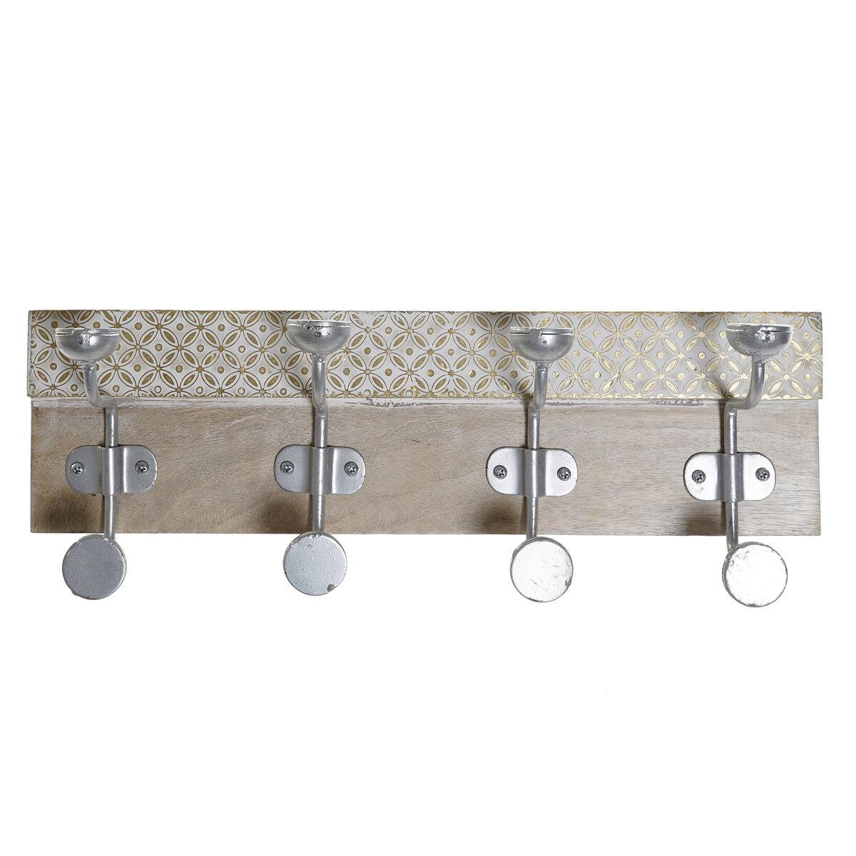 Knagerække til væggen 46 x 15 x 10 cm Metal Vintage Mangotræ Afklædt