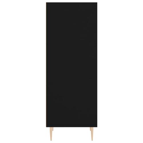 Skænk 34,5x32,5x90 cm konstrueret træ sort