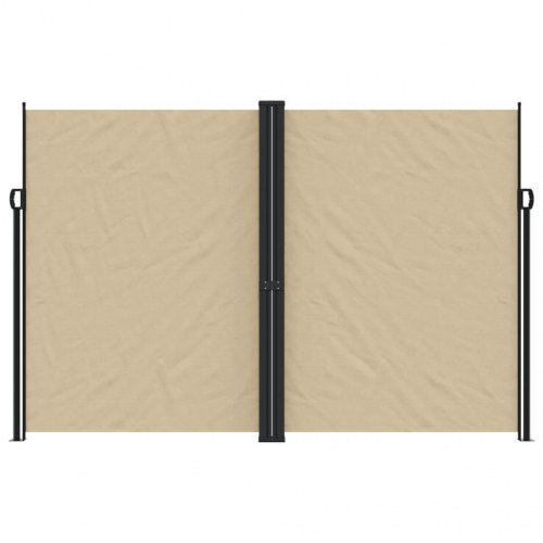 Sidemarkise 220x1000 cm sammenrullelig beige