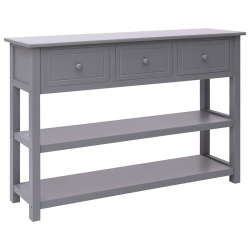 Konsolbord 115x30x76 cm træ grå