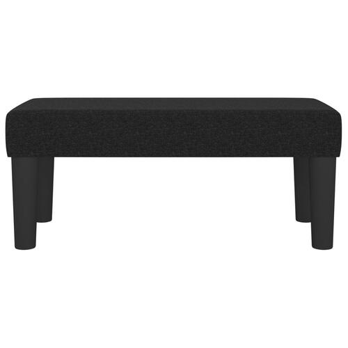 Bænk 70x30x30 cm stof sort