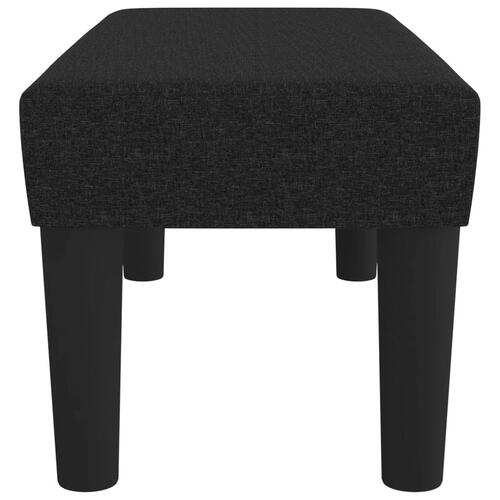 Bænk 70x30x30 cm stof sort