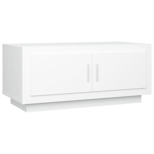 Sofabord 102x50x45 cm konstrueret træ hvid