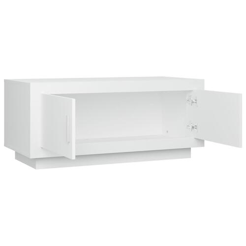 Sofabord 102x50x45 cm konstrueret træ hvid