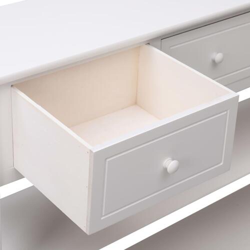 Konsolbord 115x30x76 cm træ hvid