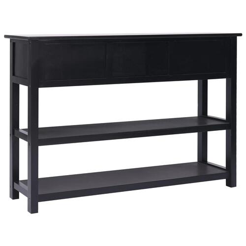Konsolbord 115x30x76 cm træ sort