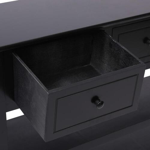 Konsolbord 115x30x76 cm træ sort