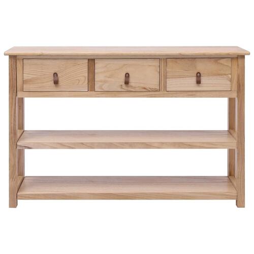 Konsolbord 115x30x76 cm træ naturfarvet