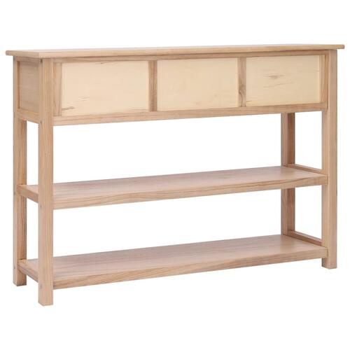 Konsolbord 115x30x76 cm træ naturfarvet