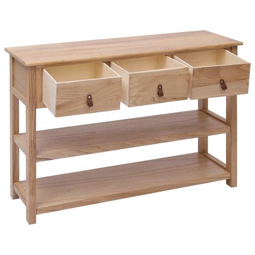 Konsolbord 115x30x76 cm træ naturfarvet