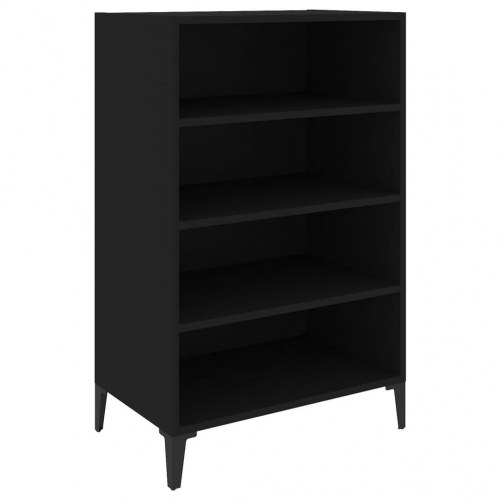 Skænk 57x35x90 cm konstrueret træ sort