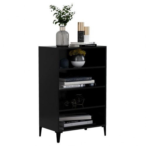 Skænk 57x35x90 cm konstrueret træ sort