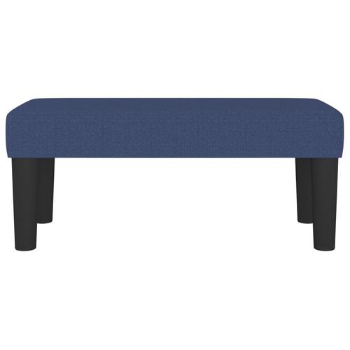 Bænk 70x30x30 cm stof blå