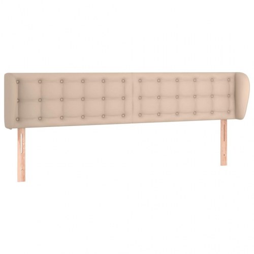Sengegavl med kanter 163 x 23 x 78/88 cm - cappuccino